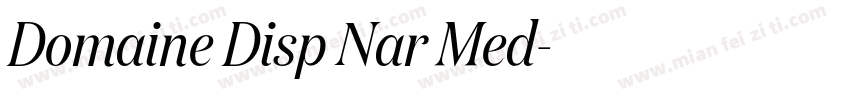 Domaine Disp Nar Med字体转换